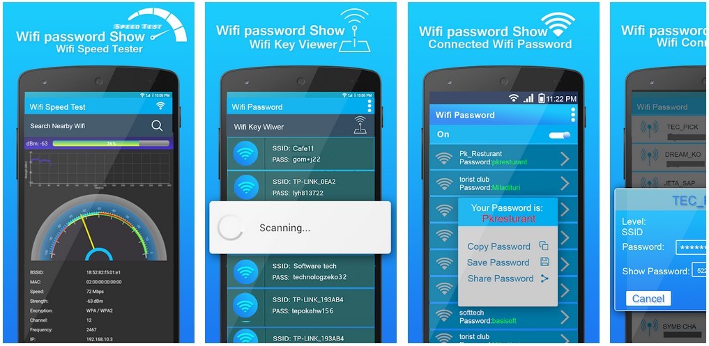 Aplikasi WiFi Password Key Show (Play Store)